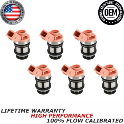NEW x6 OEM JECS Fuel Injectors For 1995 Nissan Pickup 3.0L V6 #16600-88G10