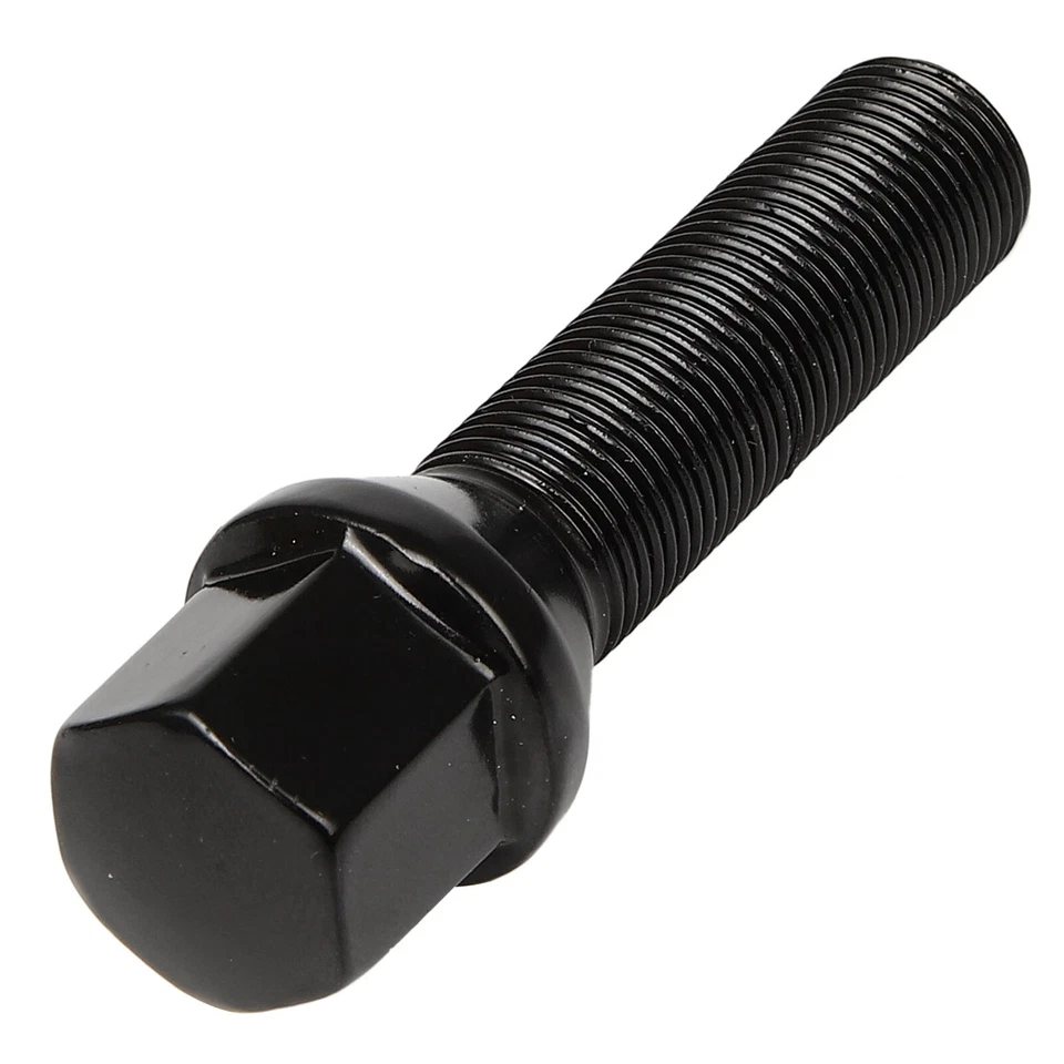 20 pernos de rueda negros M14x1,25 vástago de 45 mm para BMW 528i 535i 550i 640i Mini Foto 3 de 4