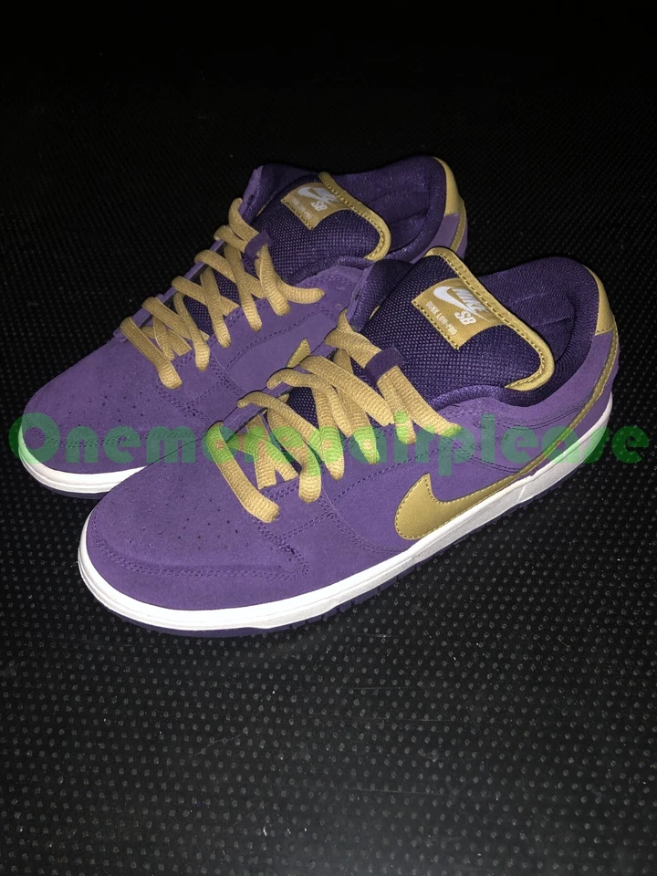 Nike SB Dunk Low Pro Quasar púrpura metálico dorado blanco 313170-571 QS Foto 4 de 4