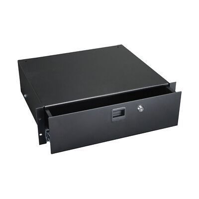 Penn Elcom 3233LK 3 Space (3U) Steel Rack Drawer with Slam Latch & Keyed Lock...
