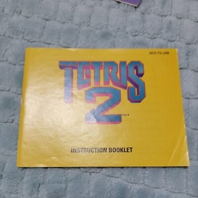 Tetris tetris 2 Nintendo Nes instruction booklet manuals vintage video game
