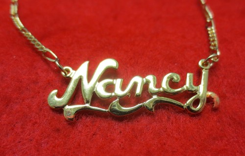 14KT GOLD EP 2MM FIGARO ANKLET OR 