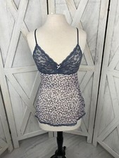 Victoria  s Secret Mesh Cheetah Print Lingerie Night Gown