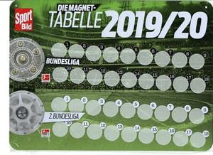 Sport Bild Die Magnet Tabelle 2019 20 1 Und 2 Bundesliga Inkl