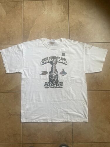 Anaheim Ducks 2007 Stanley Cup Champions Locker Room Shirt - New XL !