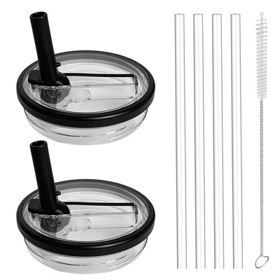 2 Stück Trinkhalm-Deckel Für Stanley Becher 1,2 L - Auslaufsicher, Klappbar, Wiederverwendbar