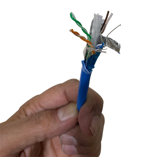 Plenum CMP CAT6A 1000FT UTP NETWORK ETHERNET LAN CABLE 550MHz FLUKE TEST WHITE 8