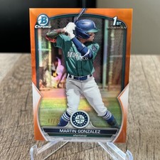 2023 Bowman Chrome Martin Gonzalez Orange #’d /25 1st