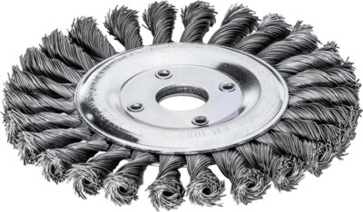 LESSMANN Zopfbürste Drahtbürste Scheibenbürste Gezopft-Rundbürste 115 125 178mm