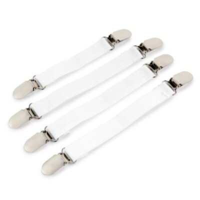 Laundry Essentials Ironing Board Cover Fasteners White Set of 4 New in Package