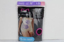 Maidenform Flexees Hi-Waist Cool Comfort Firm Boyshort Black F82107 Large
