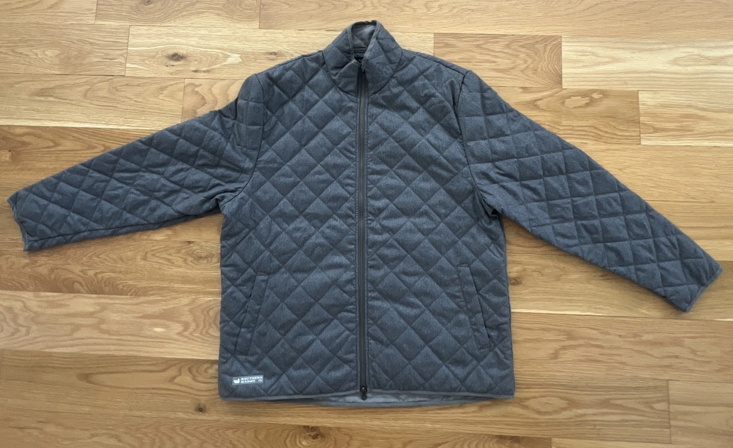 Southern Marsh Jacket Mens Ex Large Brown Quilted Full Zip Plaid Lined Outdoor - product detail image 1