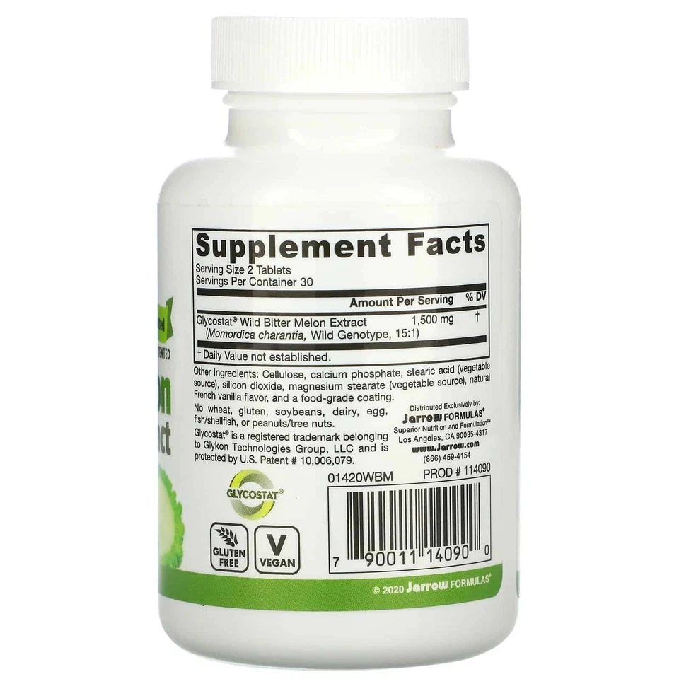 JARROW FORMULAS Wild Bitter Melon Extract 60 Tablets - Image 2 of 3