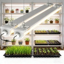 8-Pack LED Grow Lights 3FT 36W Indoor Linkable Plant Growing Lamps IP65 Seedling