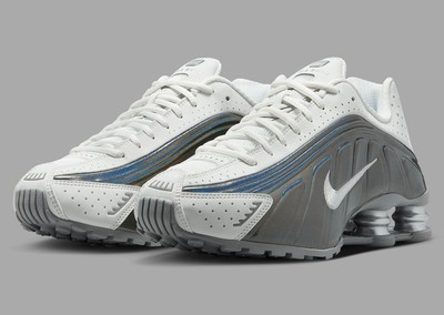 IB7703 100 Nike Shox R4 White Iridescent (Women's)