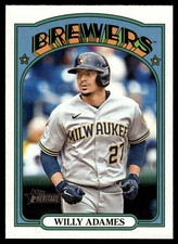 2021 TOPPS HERITAGE BASEBALL CARD WILLY ADAMES #662 MILWAUKEE BREWERS 6512
