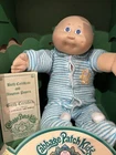 Cabbage Patch Kids Vintage 1985 16” Boy Doll Blue Eyes Bald w/ Box + Cert