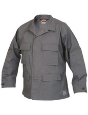 TruSpec Classic 4 Pocket BDU Shirt Long Sleeve Tactical Shirt Charcoal Grey
