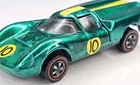 Hot Wheels Redline Lola GT70 Grand Prix Race Car Green Vintage Original