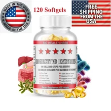 Digestive Enzymes Prebiotic & Probiotics Gas, Constipation & Bloating Relief 100