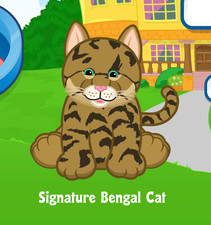Webkinz Signature Bengal Cat Virtual Adoption Code Only Messaged Webkinz Kitty 