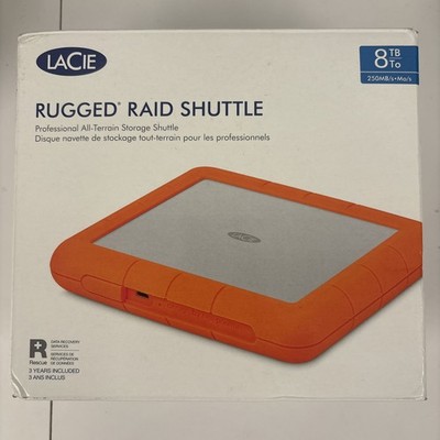 LaCie Rugged RAID Shuttle - 8 TB - 2.5'' - 3.2 Gen 1 (3.1 Gen 1) - Orange