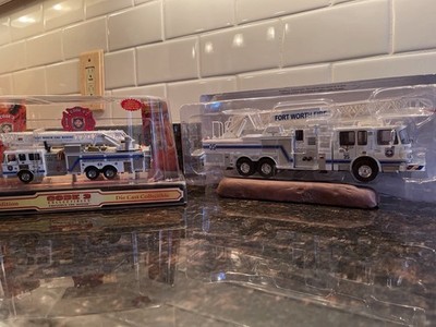 NEW! Code 3 Collectibles Fort Worth Fire Department Quint 9 + Bonus XL Quint 35