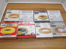 Total Of 8 -Everbilt Standard Toilet Wax Ring Full Size Wax Gasket Others