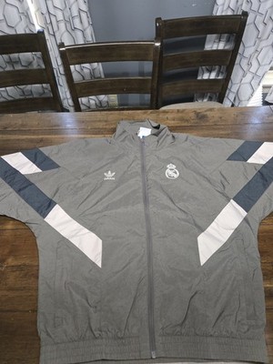 Adidas Real Madrid Lifestyle OG Track Top Charcoal Gray (Jl9479)Size Small