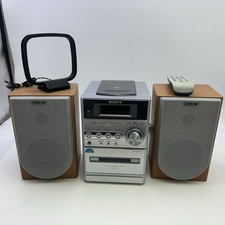 Sony CMT-NE3 Micro Hi-Fi CD Stereo System w/Speakers Tested PLEASE READ