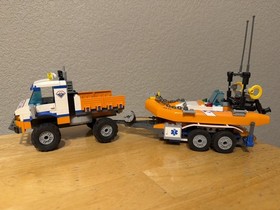 *RARE* 2008 LEGO City: Coast Guard Truck With Speed Boat (7726) 100% Complete 