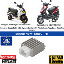 Peugeot Speedfight 50 & Kymco Sento 50 4-Pin Voltage Regulator Rectifier 135670