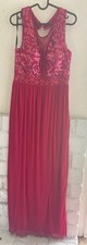 BCX Y2K Sequin Evening Cocktail Dress Size 11 Raspberry Pink