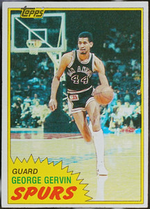 1981-82 Topps Basketball George Gervin #37 EX