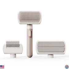 VOOCOO Self-Cleaning Slicker Brush – Ultimate Grooming Tool for Dogs & Cats!