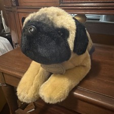 Russ Berrie Yomiko Classics Realistic Pug Dog Plush 13" Animal