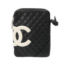 CHANEL COCO Mark A25178 Cambon Black White Women Shoulder Bag