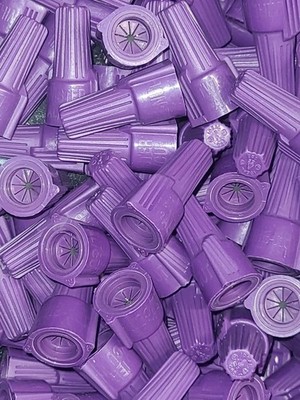 200pcs Ideal Twister Al/Cu Wing Nut Wire Connectors Aluminum to Copper 65 Purple