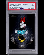2025 Topps Disney Genesis Silver Circles Minnie Mouse 1/1 Superfractor Black