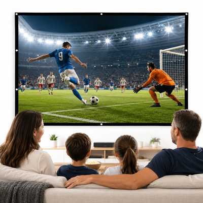 ALR Beamer Leinwand Hochkontrast Leinwandtuch Stoff Projektor high Gain 4k 120''