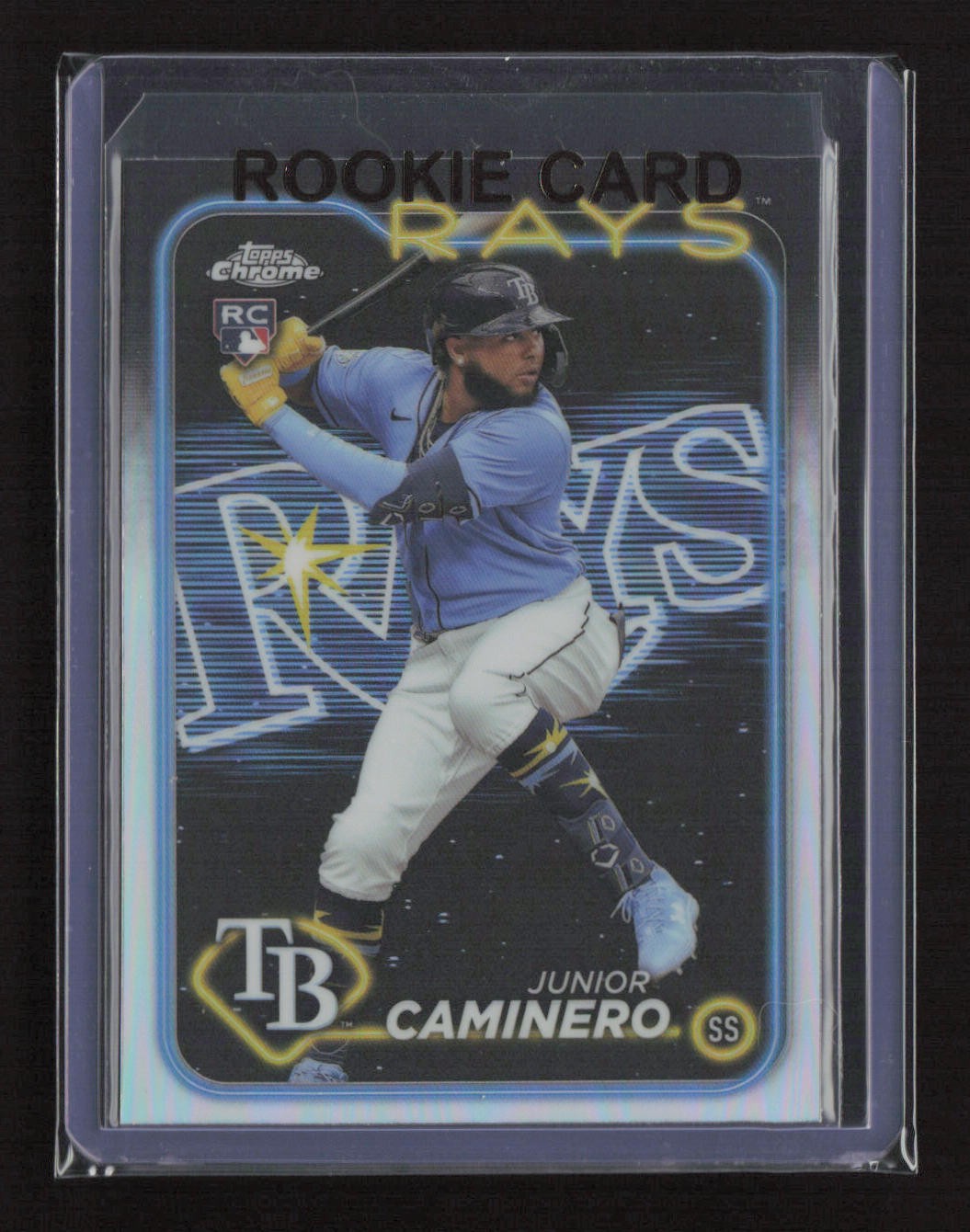 2024 Topps Chrome #213 Junior Caminero Lightboard Logo Refractors