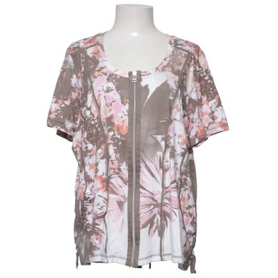 Bonita, Top, Größe: XL, Grau/Pink/Weiß/Mehrfarbig, Elasthan/Viskose, Blumen #tuc