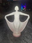 Antique Vintage WELLER POTTERY LAVONIA  Dounle Bud VAAE 1920s Art Deco Lady