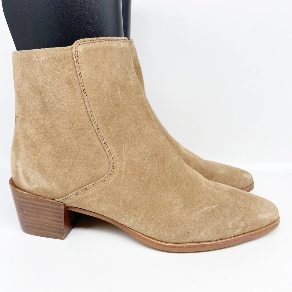 Botín para mujer Rag & Bone Rover con cremallera gamuza camel talla 41 Foto 3 de 4