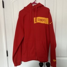 Nike Kansas City Chiefs Men's XL Red Yellow Sweatshirt Hoodie NFL Football