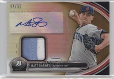 2013 Bowman Platinum Relic Gold Refractor 4/50 Matt Barnes #AR-MB Auto 0n7