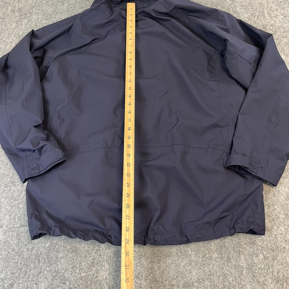 Hoggs Of Fife Hombres Chaqueta de Lluvia Abrigo Grande Con Capucha Azul Impermeable Foto 3 de 4