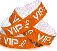 500 Pack VIP Plastic Wristbands Bracelets Party for Events VIP Custom Wristbands