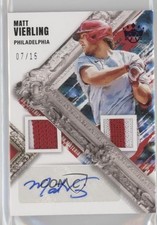 2022 Diamond Kings DK Material Signatures Purple 7/15 Matt Vierling Auto 0w4