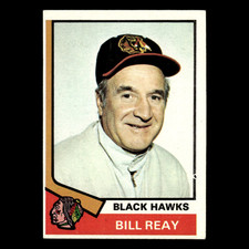 Billy Reay #204 1974 Topps Chicago Blackhawks Hockey Card NHL EX